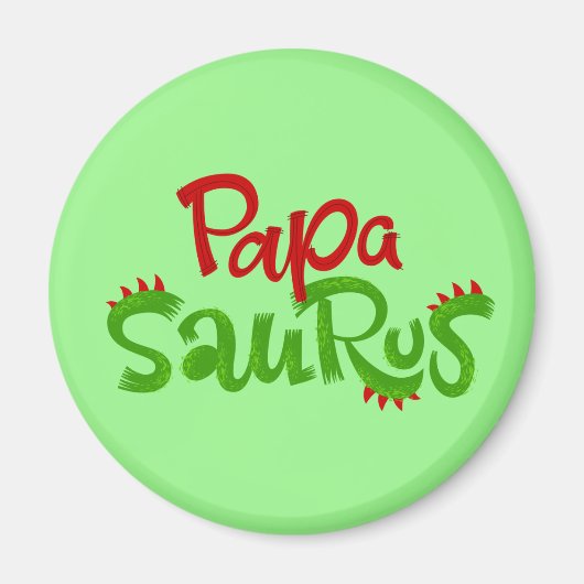 Papa Saurus Graphic Magnet (Vorne)