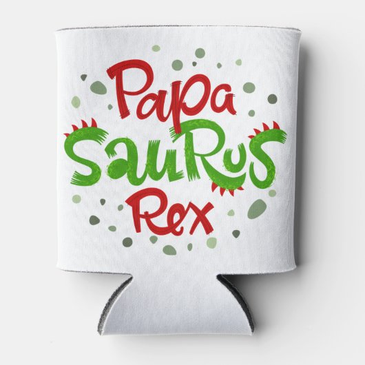 Papa Saurus Rex Graphic Dosenkühler (Vorderseite)