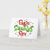 Papa Saurus Rex Graphic Karte (Gelbe Blume)