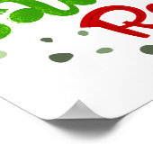 Papa Saurus Rex Graphic Poster (Ecke)