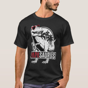 Papa Saurus rex Herren Vatertagsfamilie Matching T-Shirt