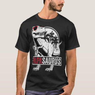 Papa Saurus rex Herren Vatertagsfamilie Matching T-Shirt