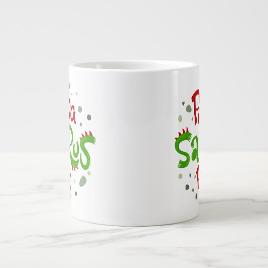 Papa Saurus Rex Jumbo-Tasse (Vorderseite)