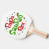 Papa Saurus Rex Tischtennis Schläger (Seitenansicht)
