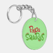 Papa Saurus Schlüsselanhänger (Vorderseite links)