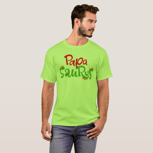 Papa Saurus T-Shirt (Vorne ganz)