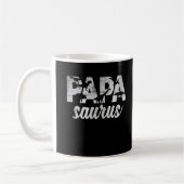 Papa Saurus Trex Vater Dinosaur Vater Kaffeetasse (Links)