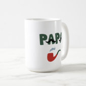 Papa Schnurrbart lustiger Vatertag  Kaffeetasse (VorderseiteRechts)