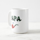 Papa Schnurrbart lustiger Vatertag  Kaffeetasse (Vorderseite Links)