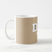 Papa Schnurrbart Tasse Hellbraun und Weiß (Links)