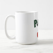 Papa Schnurrbart Vater Tag weiß Kaffeetasse (Links)