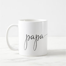Papa Script Heart | Vater Geschenk Einfach Persona