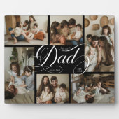 Papa-Script-Typografie 6-Foto-Collage Fotoplatte (Vorderseite)