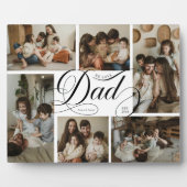 Papa-Script-Typografie 6-Foto-Collage Fotoplatte (Vorderseite)
