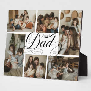 Papa-Script-Typografie 6-Foto-Collage Fotoplatte