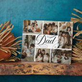 Papa-Script-Typografie 6-Foto-Collage Fotoplatte (Seite)