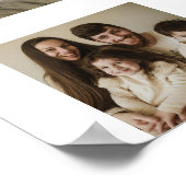 Papa-Script-Typografie 6-Foto-Collage Poster (Ecke)