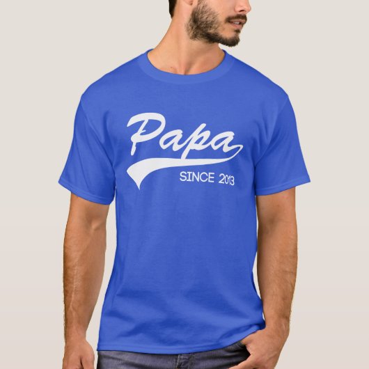 Papa seit 2013 T-Shirt (Vorderseite)