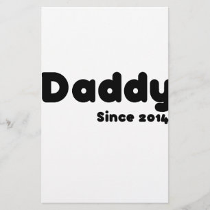 Papa seit 2014. Vatertagsgeschenk Briefpapier