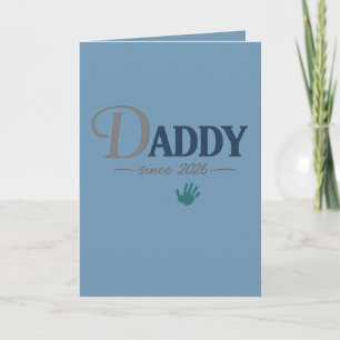 Papa seit 2026 Neues Papa Vatertagsgeschenk Karte
