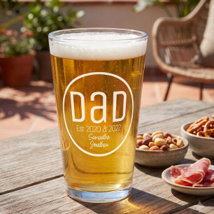 Papa seit. Moderne, einfache und fette Kindernamen Glas