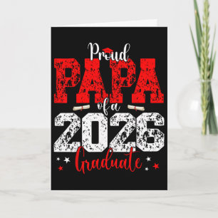 Papa Senior 2026 Stolz Papa einer Abschlussklasse  Karte