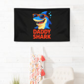Papa Shark Vatertag Geschenke Banner (Insitu)