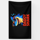 Papa Shark Vatertag Geschenke Banner (Vertikal)