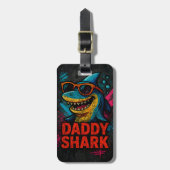 Papa Shark Vatertag Geschenke Gepäckanhänger (Vorderseite vertikal)