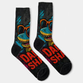 Papa Shark Vatertag Geschenke Socken (Rechts)