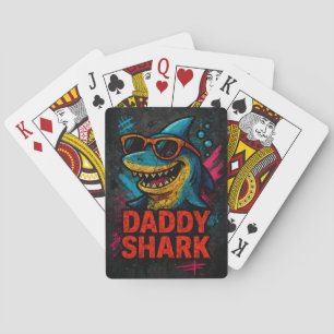 Papa Shark Vatertag Geschenke Spielkarten