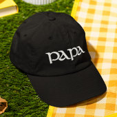 Papa Simple Trendy Moderne Typografie Custom Bestickte Baseballkappe