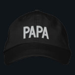 Papa Simple Trendy Moderne Typografie Custom Bestickte Baseballkappe<br><div class="desc">Papa Simple Trendy Moderne Typografie Custom Sticked Baseball Cap bietet den einfachen modernen bestickten Text "Papa". Perfekt als Geschenk für Papa zum Vatertag,  Weihnachten,  Geburtstag und vieles mehr. Erstellt von Evco Studio www.zazzle.com/store/evcostudio</div>
