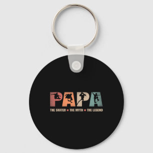 Papa Skater Mythos Legende Skateboard Skateboardin Schlüsselanhänger