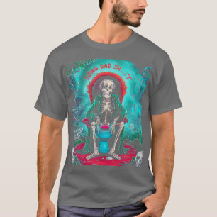 Papa Skelett Toilette Machen T-Shirt