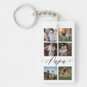 Papa-Skript| Grandchildren Foto Grid Collage Schlüsselanhänger (Vorderseite)