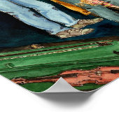 Papa spielt Bluegrass Poster (Ecke)