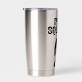 Papa Squatch Funny Bigfoot - Father's Day Gift Thermobecher (Rechts)