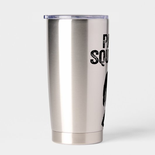 Papa Squatch Funny Bigfoot - Father's Day Gift Thermobecher (Rechts)