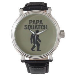 Papa Squatch Funny Bigfoot - Vatertag Geschenk Armbanduhr