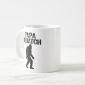 Papa Squatch Funny Bigfoot - Vatertag Geschenk Kaffeetasse (Vorderseite Links)