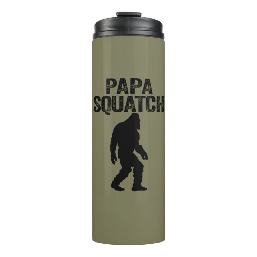 Papa Squatch Funny Bigfoot - Vatertag Geschenk Thermosbecher (Vorderseite)