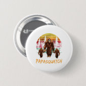 Papa Squatch Retro Bigfoot Vater Sasquatch Yeti Fa Button (Vorne & Hinten)