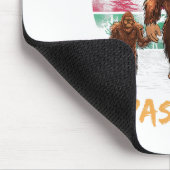 Papa Squatch Retro Bigfoot Vater Sasquatch Yeti Fa Mousepad (Ecke)