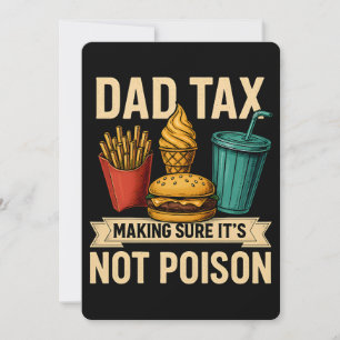 Papa Steuer Sicherstellen, dass es kein Gift ist V Feiertagskarte