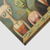 Papa, Surrealist. Nur Geld am Ende. Seidenpapier (Ausschnitt)