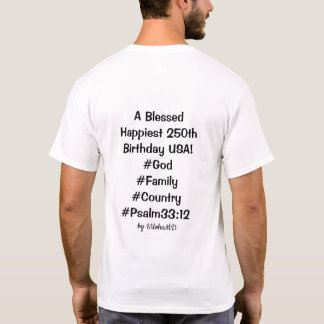 Papa T-Shirt Gesegnet  Frohen 250. Geburtstag USA!