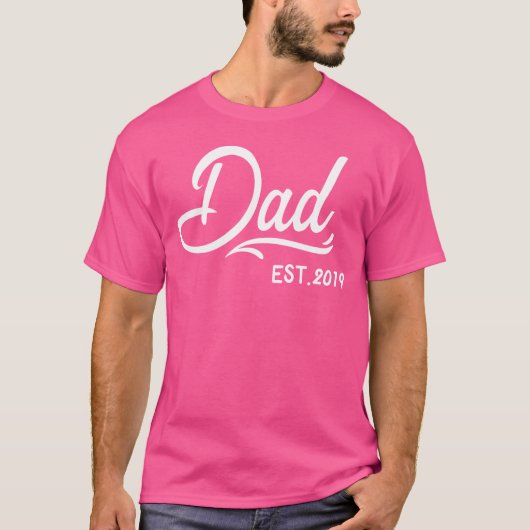 Papa-Tag des Vaters-Vaters 2019 T-Shirt (Vorderseite)