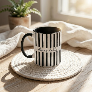 Papa-Tasse: Benutzerdefinierter gestreifter Kinder Tasse