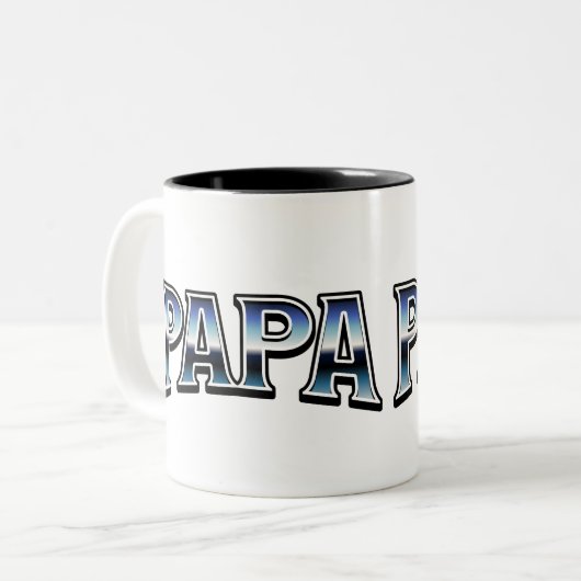 Papa-Tasse, Papa-Kaffee-Cup, Geschenk für Papa Zweifarbige Tasse (Vorderseite Links)